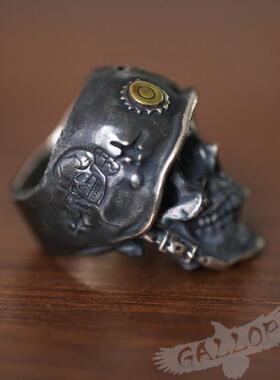 铁头的店骷髅戒指写实钢盔