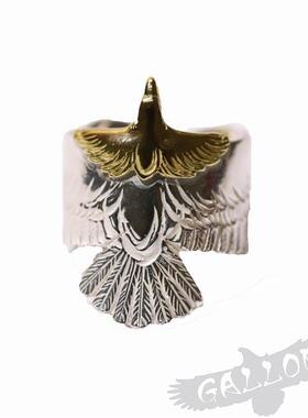 铁头的店菊地建纯手工老鹰戒指