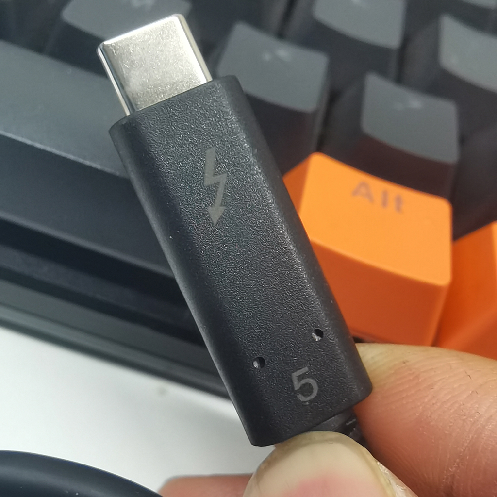 联想原装雷电5同轴80G超软镀银usb4gen4双C口8K投屏全功能线240w - 图1