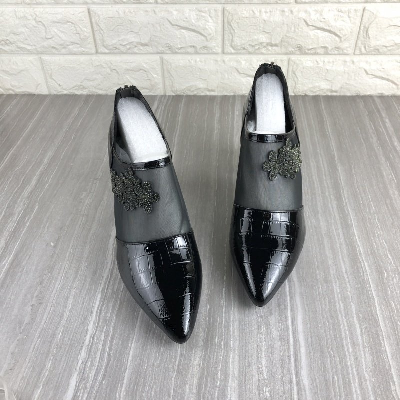 断码撤柜处理真皮女鞋粗跟高跟尖头深口单鞋牛皮网面水钻时尚皮鞋,淘宝优惠券,粉丝福利购,淘宝优惠卷