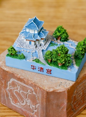 网红古都景点树脂摆件复古桌面