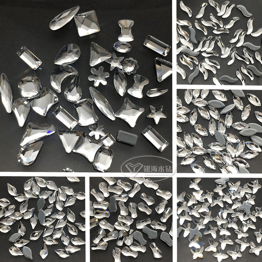 144颗/包平底异形精品烫白钻仿奥胶底不掉底烫钻美甲钻混装饰品,淘宝优惠券,粉丝福利购,淘宝优惠卷