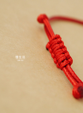 925纯银小鱼原创风宝宝红绳手链