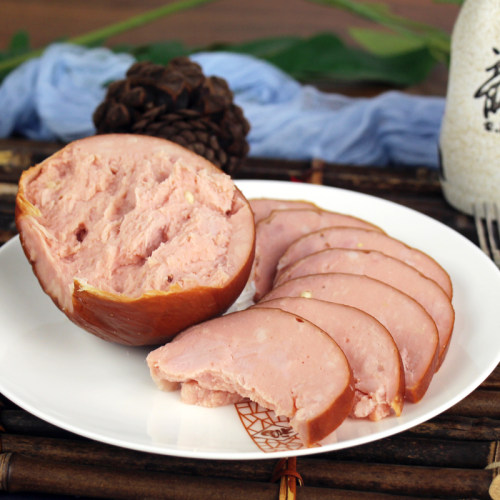 哈肉联松仁肉肚【300g*3袋】松仁小肚哈尔滨特产小吃熟食猪肉火腿 - 图0