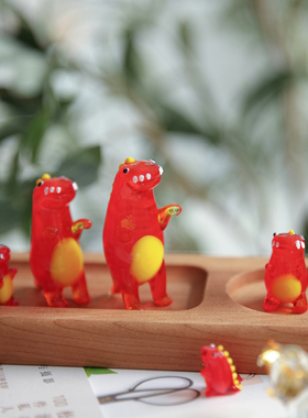 七隐玻璃摆件可爱家居摆件