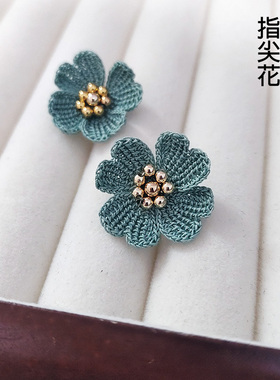 蕾丝线复古女幸运草原创浪漫饰品