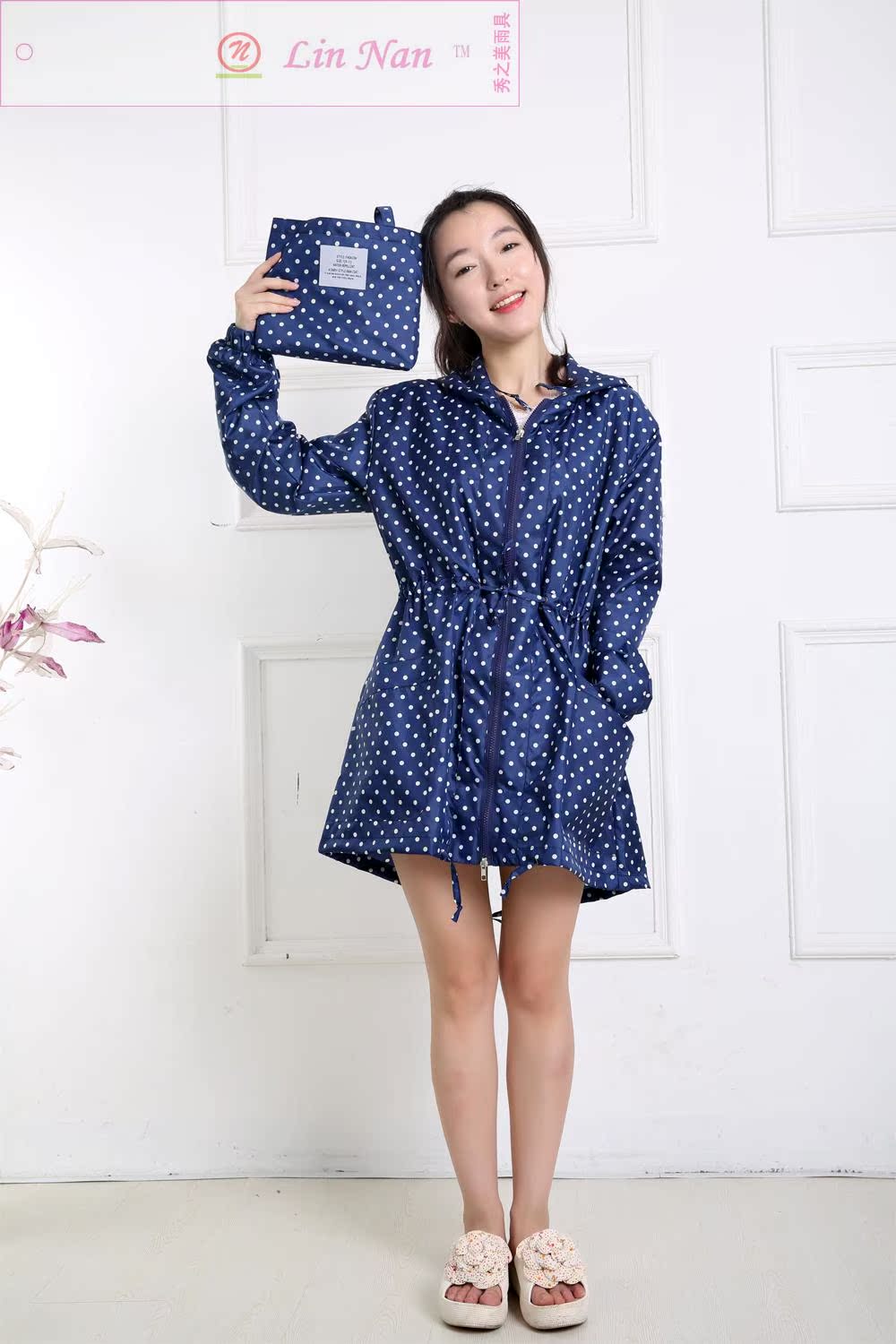 新款时尚韩版雨衣雨披，登山服，旅游R-9022 - 图2