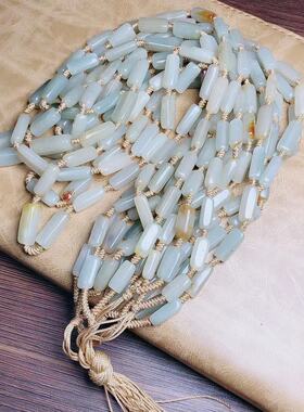 天然和田玉随形编织万能链吊坠绳