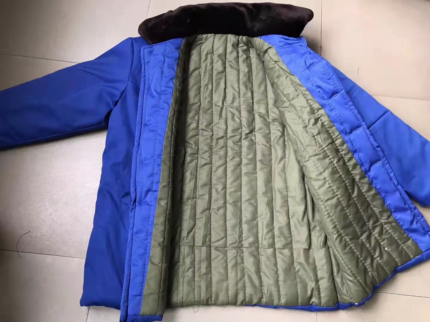 全新87海士棉大衣海蓝色棉花军迷大衣冬季短款加厚防寒棉衣服,淘宝优惠券,粉丝福利购,淘宝优惠卷