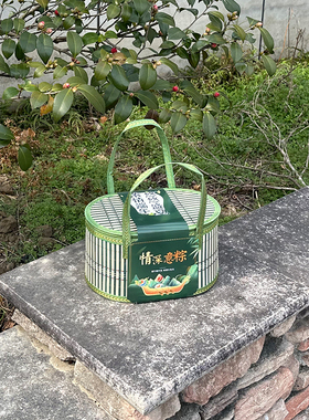 竹篮端午粽子竹制品礼盒