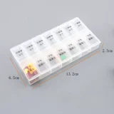 Портативные мини -ящики для таблеток на одну неделю, чтобы положить коробку для лекарства