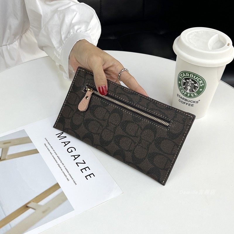 时尚超薄钱包女长款2025新款拉链钱夹可放手机卡证件收纳包手拿包,淘宝优惠券,粉丝福利购,淘宝优惠卷