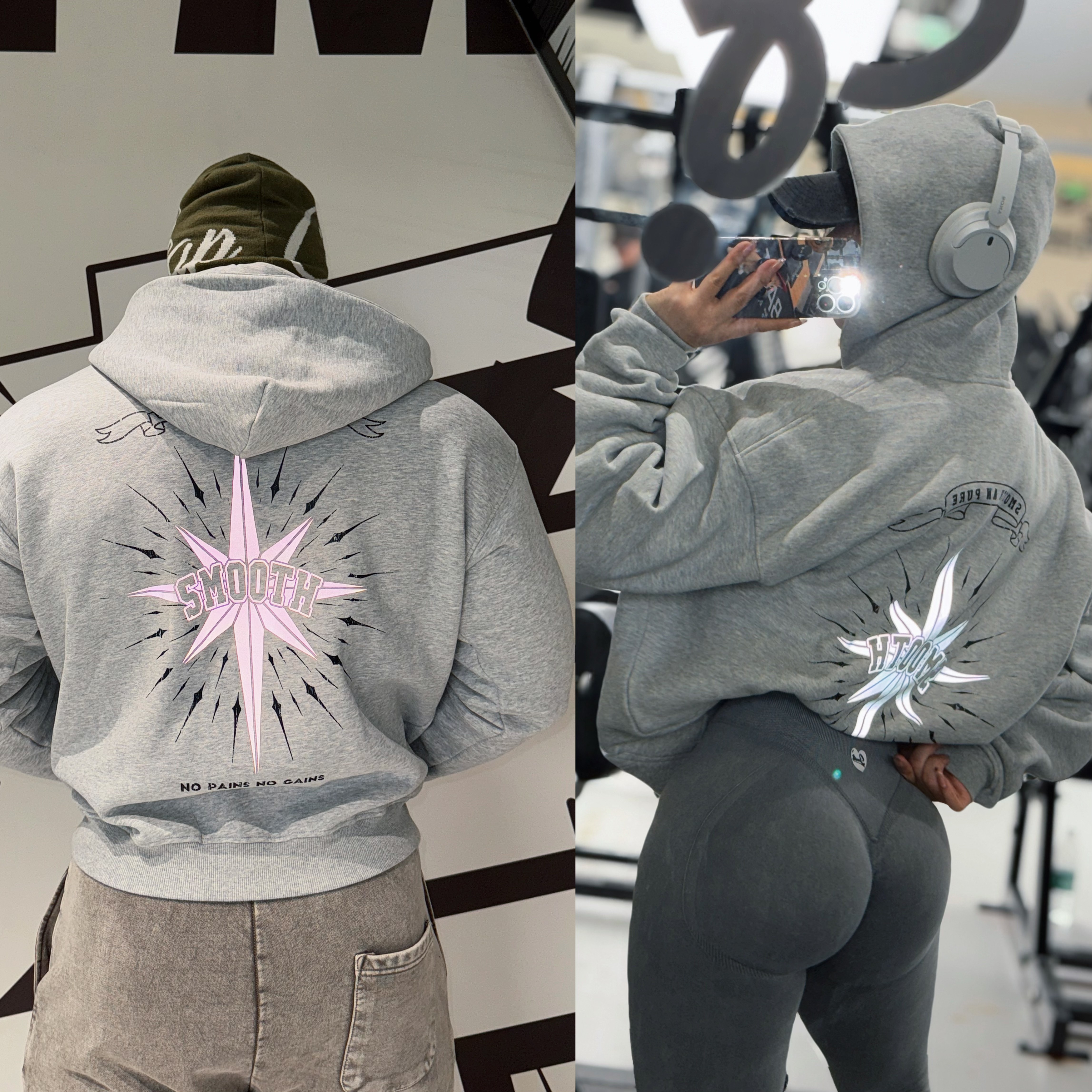 【八芒星外套】原创加绒欧美拉链宽松健身连帽加厚印花卫衣冬男女,淘宝优惠券,粉丝福利购,淘宝优惠卷