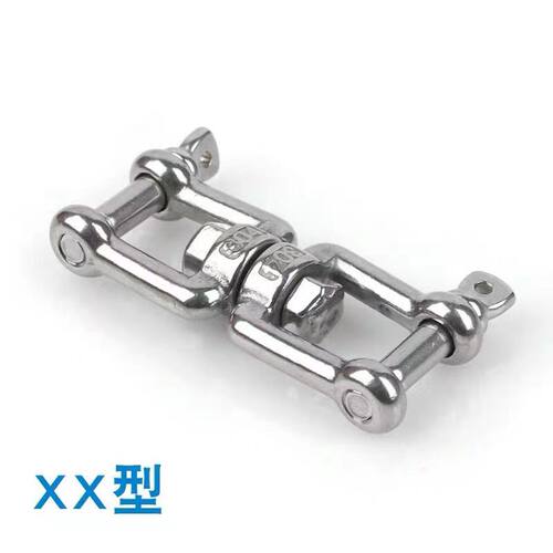304不锈钢旋转环 8字转环 连接环链条扣环狗链 万向环M4M5M6M8M10 - 图1