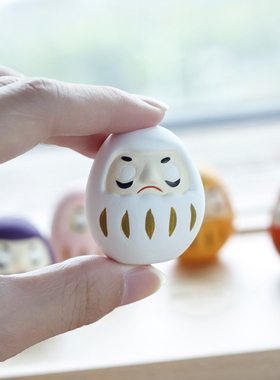 日本中川政七陶土可爱小达摩摆件