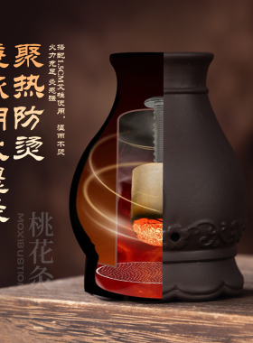 面部桃花灸紫砂艾灸火龙罐