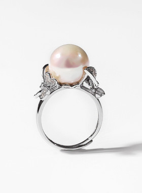 925银淡水珍珠戒指时尚气质简约