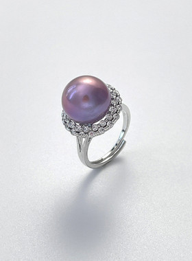 淡水珍珠简约戒指闺蜜礼物时尚气