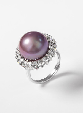 925银淡水珍珠韩国版戒指时尚气