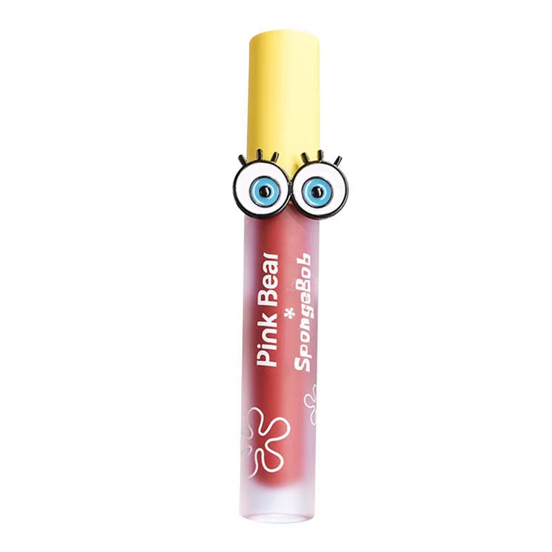 PINKBEAR皮可熊镜面水光唇釉皮克熊布丁口红学生海绵宝宝联名106 - 图3