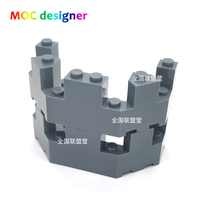 国产小颗粒积木拼插MOC城墙碉堡中世纪城堡配件 - 图1