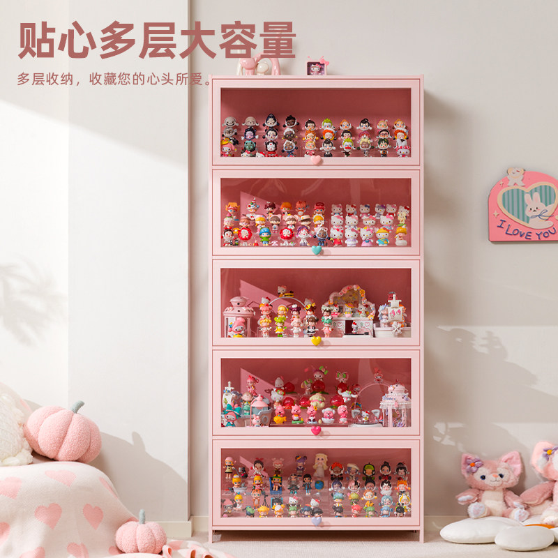 手办柜家用展示柜亚克力展示架模型陈列柜摆件积木置物架透明防尘,淘宝优惠券,粉丝福利购,淘宝优惠卷