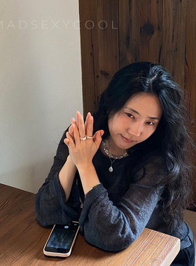 银色透明水晶高级感项链女透亮时尚实拍锁骨链简约款气质百搭ins