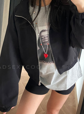 小众设计手编绳长款毛衣链