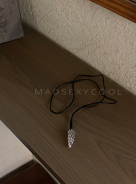 简约风金属松果长款项链女气质