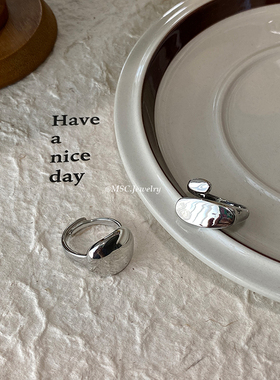 铜镀金ins风几何设计戒指