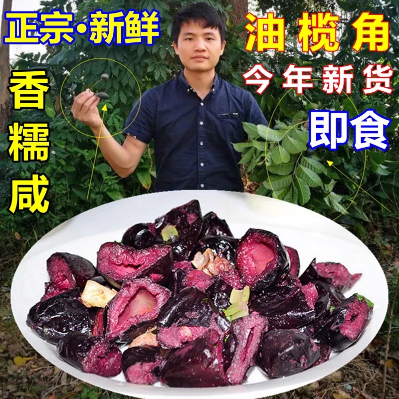 乌榄角黑榄角干油榄新鲜广东广西特产农家丁香咸西山榄角水画农夫 - 图0