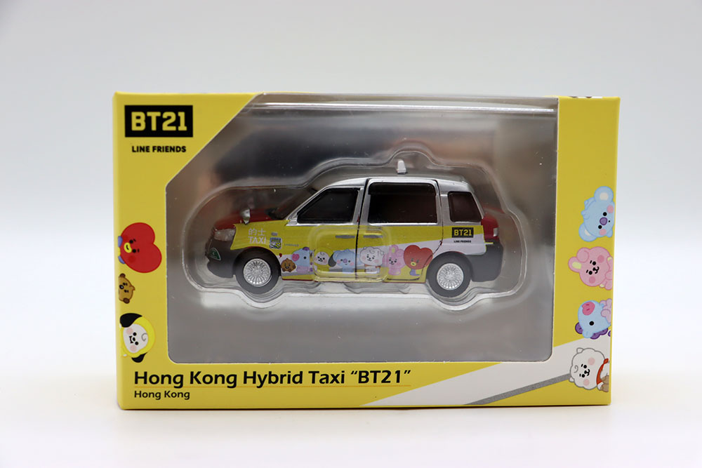 Tiny微影 1 64丰田Hybrid出租车香港的士TAXI BT21卡通涂装模型-图2