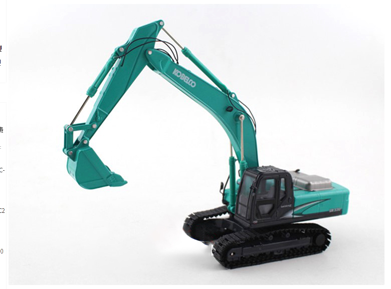 Kobelco 1/50 神刚SK330挖土机合金仿真履带式钩机挖掘机模型摆件 - 图3