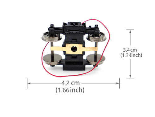 HO火车客车厢底架bogieAssembly 1/87转向架集成改装配件玩具模型 - 图3