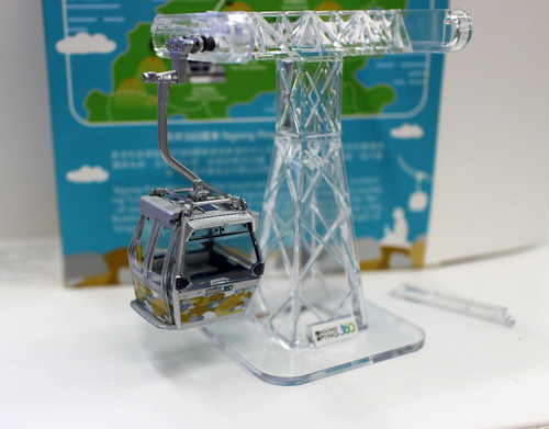 微影Tiny 1/76 香港昂坪360缆车模型水晶车厢观光车 精美礼品摆件 - 图0