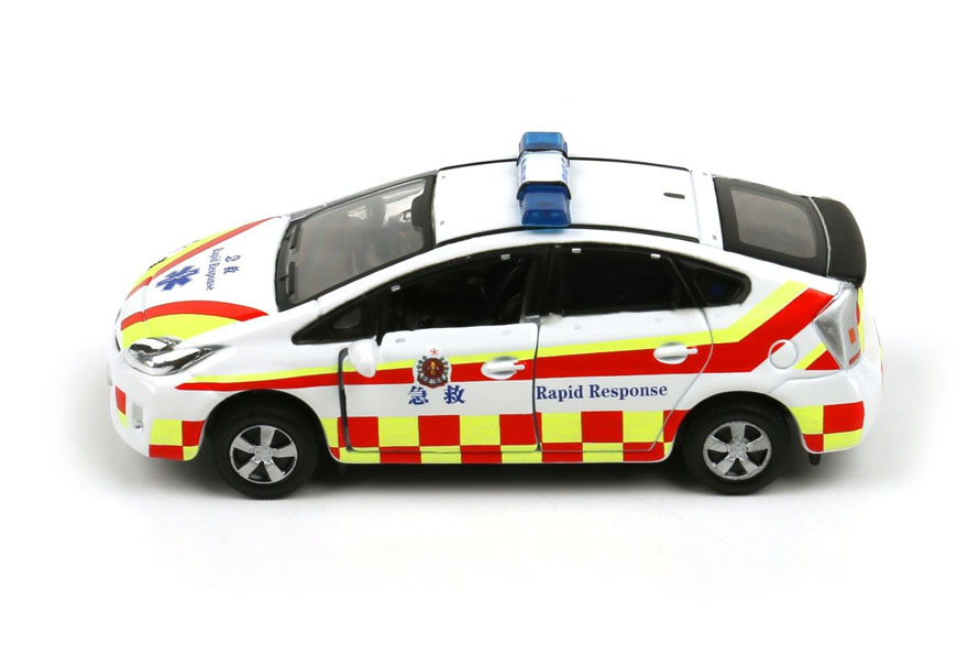 TINY 16 微影警车 1 64 丰t田普锐斯救护车香港急救警车模型 摆件 - 图0