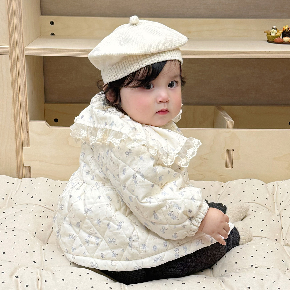 拉果拉女宝宝秋冬加绒裤子婴幼儿紧身裤保暖裤蝴蝶结堆堆裤打底裤,淘宝优惠券,粉丝福利购,淘宝优惠卷