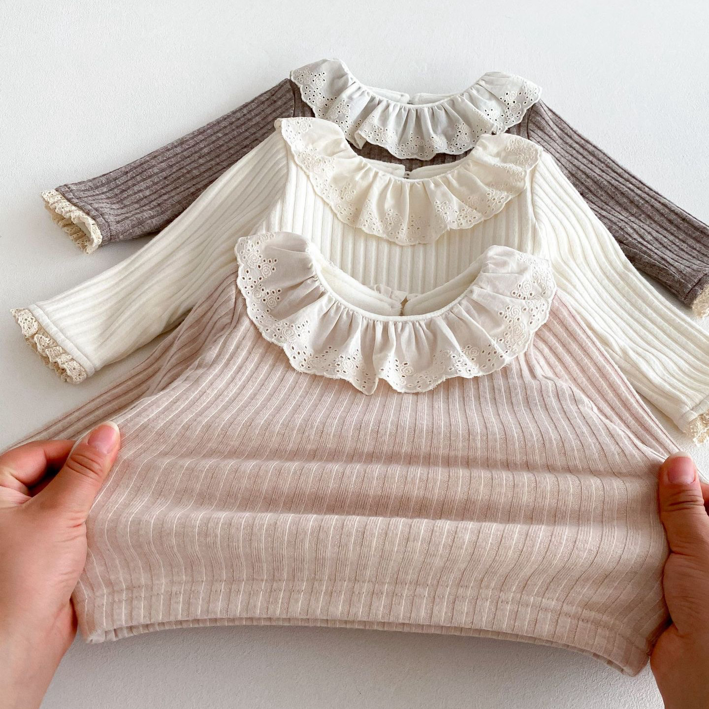 婴儿秋冬装娃娃领洋气新T恤韩版女宝宝内搭加绒打底衫儿童装上衣,淘宝优惠券,粉丝福利购,淘宝优惠卷