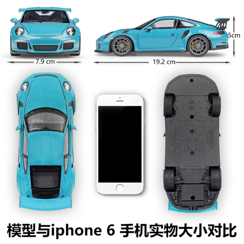 威利1:24保时捷911GT3 RS Trubo马肯918卡宴静态仿真合金汽车模型