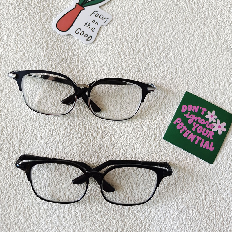 20cm超萌棉花娃娃JK妹小布金属方框宠物小猫小狗墨镜配饰动物墨镜 - 图1