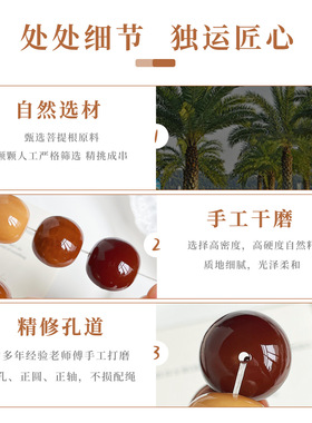 风化干磨菩提根单圈手串大尺寸20mm绕指柔佛珠念珠文玩手链饰品