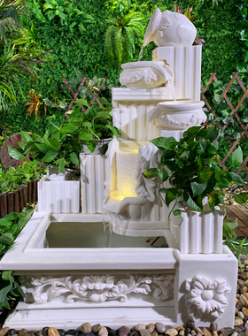 庭院别墅家饰砂岩庭院流水摆件