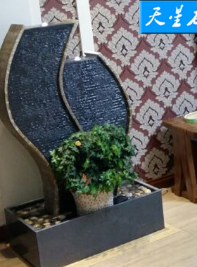 室内阳台石材加湿器水景喷泉定制