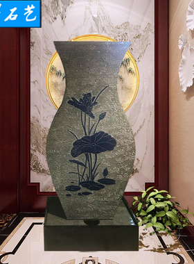 石材喷泉花瓶园林庭院展厅工艺品