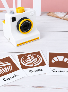 3D打印模型 Printed Latte Art Camera新奇拿铁咖啡拉花艺术相机