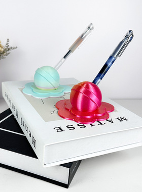 新款3D Printing Melted Lollipop 融化棒棒糖收纳架笔筒支架