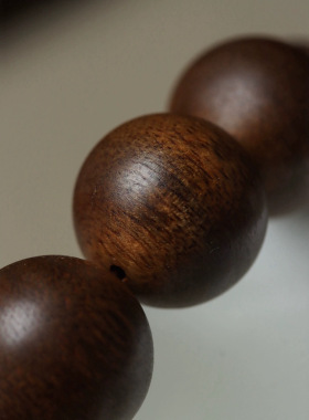 正品惠安奇楠沉香手串16mm沉水级棋楠佛珠念珠素串单圈附证书