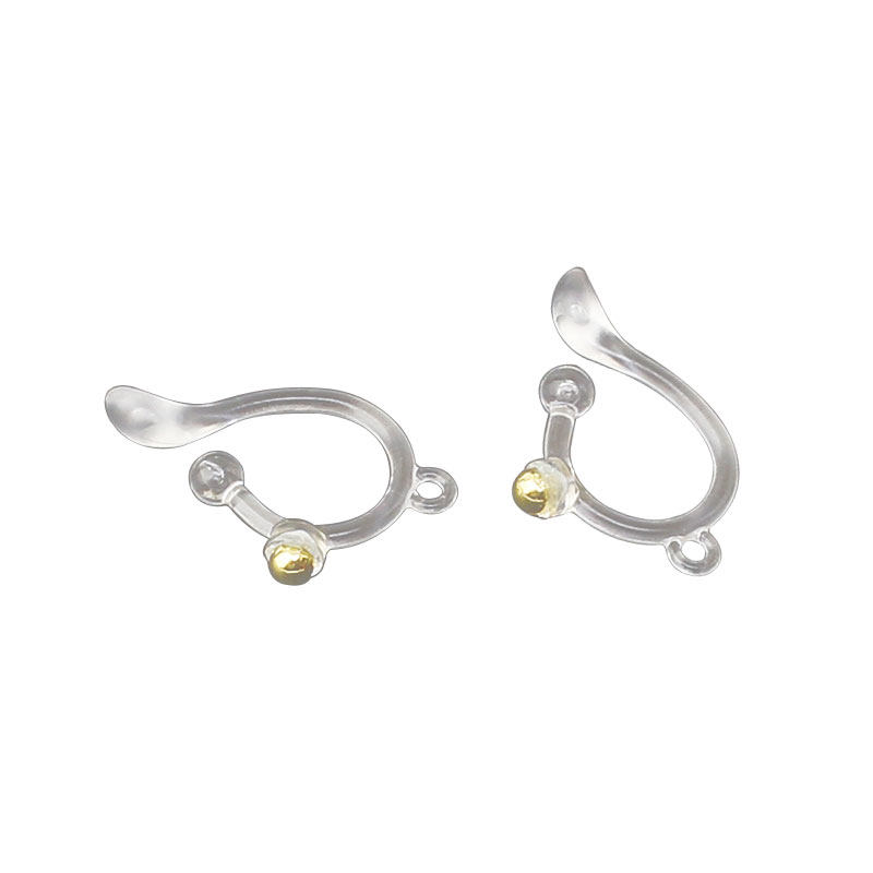 自制无耳洞耳夹转换器配件 透明U型树脂耳夹女diy免耳洞耳饰带吊,淘宝优惠券,粉丝福利购,淘宝优惠卷