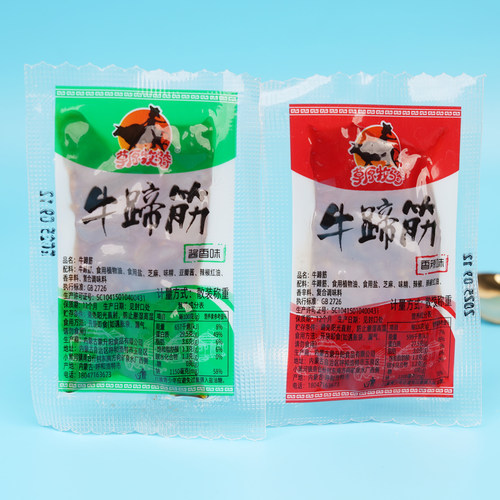 草原牧骑牛蹄筋即时卤味零食 内蒙古特产牛筋肉香辣烧烤 牛肉熟食 - 图0