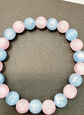 猫眼石手链轻奢小众设计月光石水